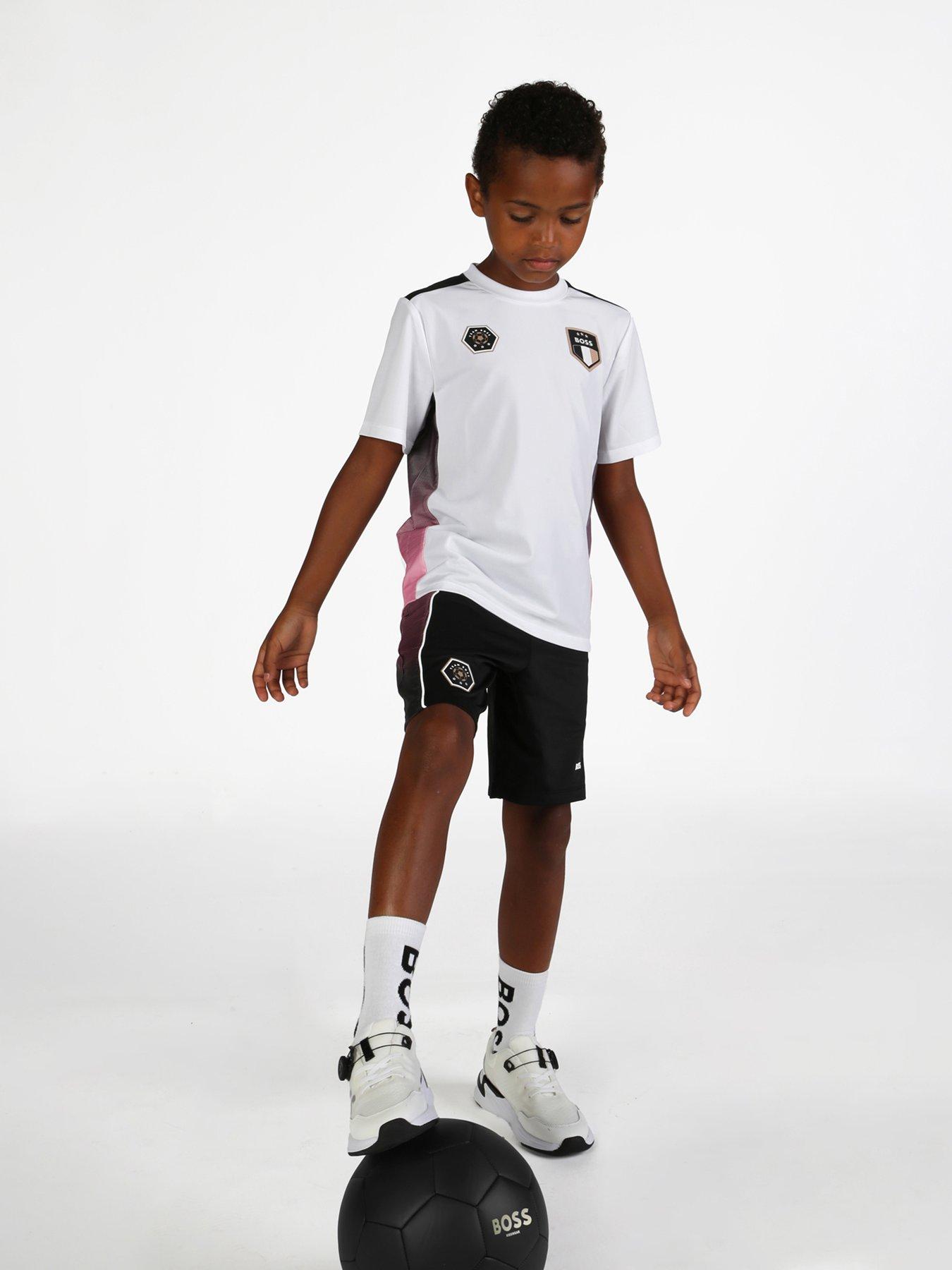 Image 2 of 6 of BOSS Boys Football Shorts - Black