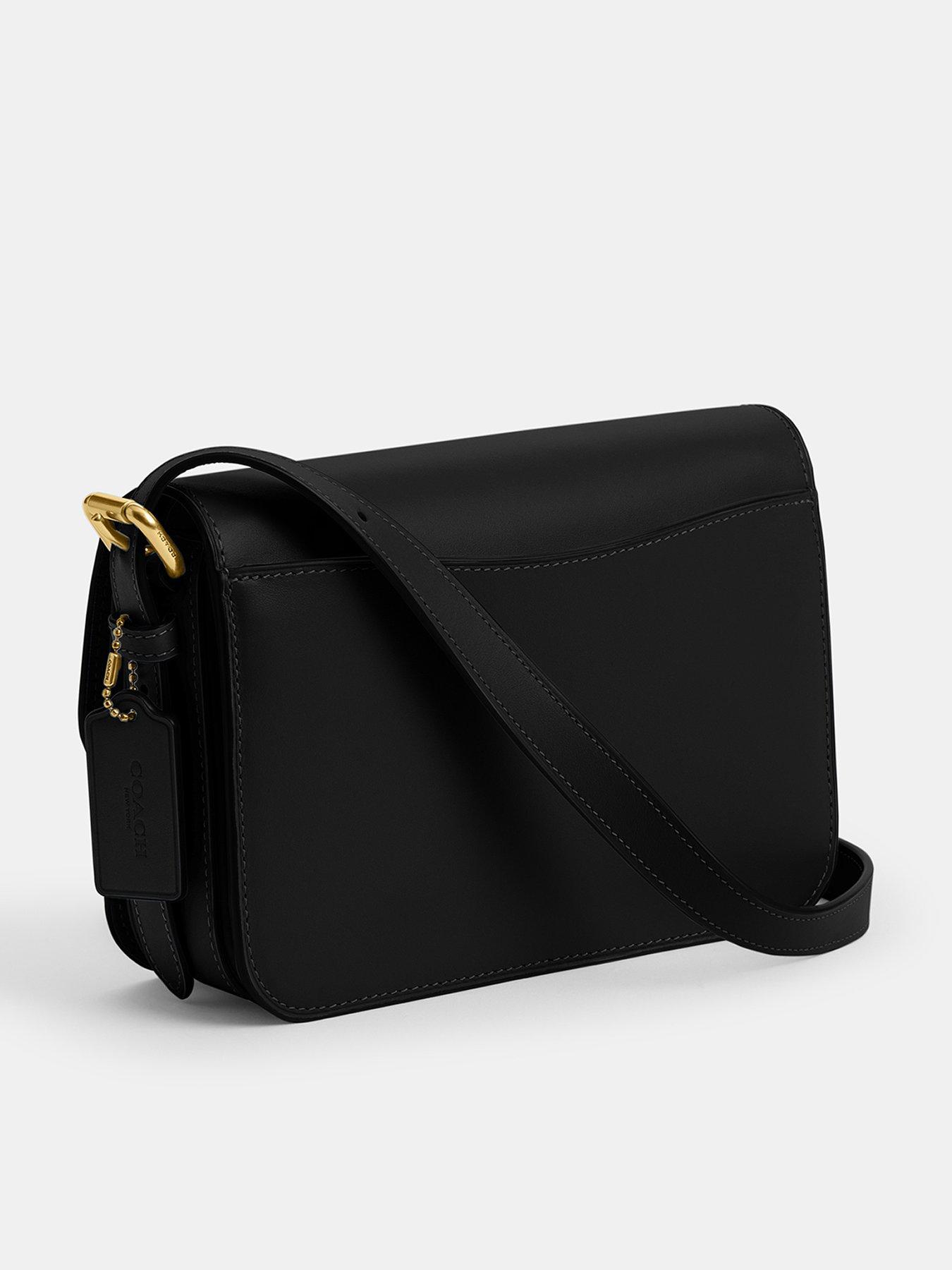  image of coach-refined-calf-leather-sage-shoulder-bag-black