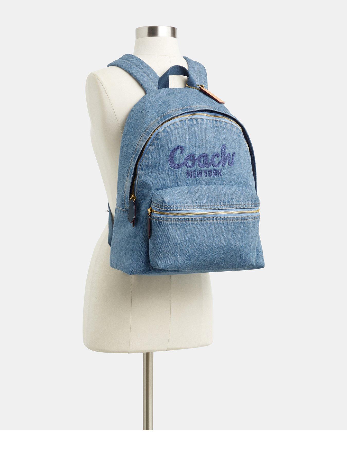 Image 3 of 5 of COACH Denim Cargo Backpack - Indigo