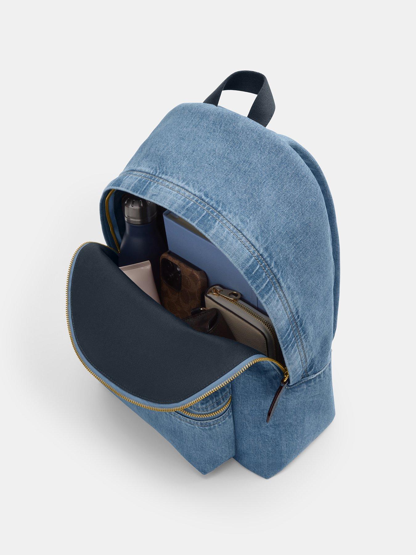 Image 5 of 5 of COACH Denim Cargo Backpack - Indigo