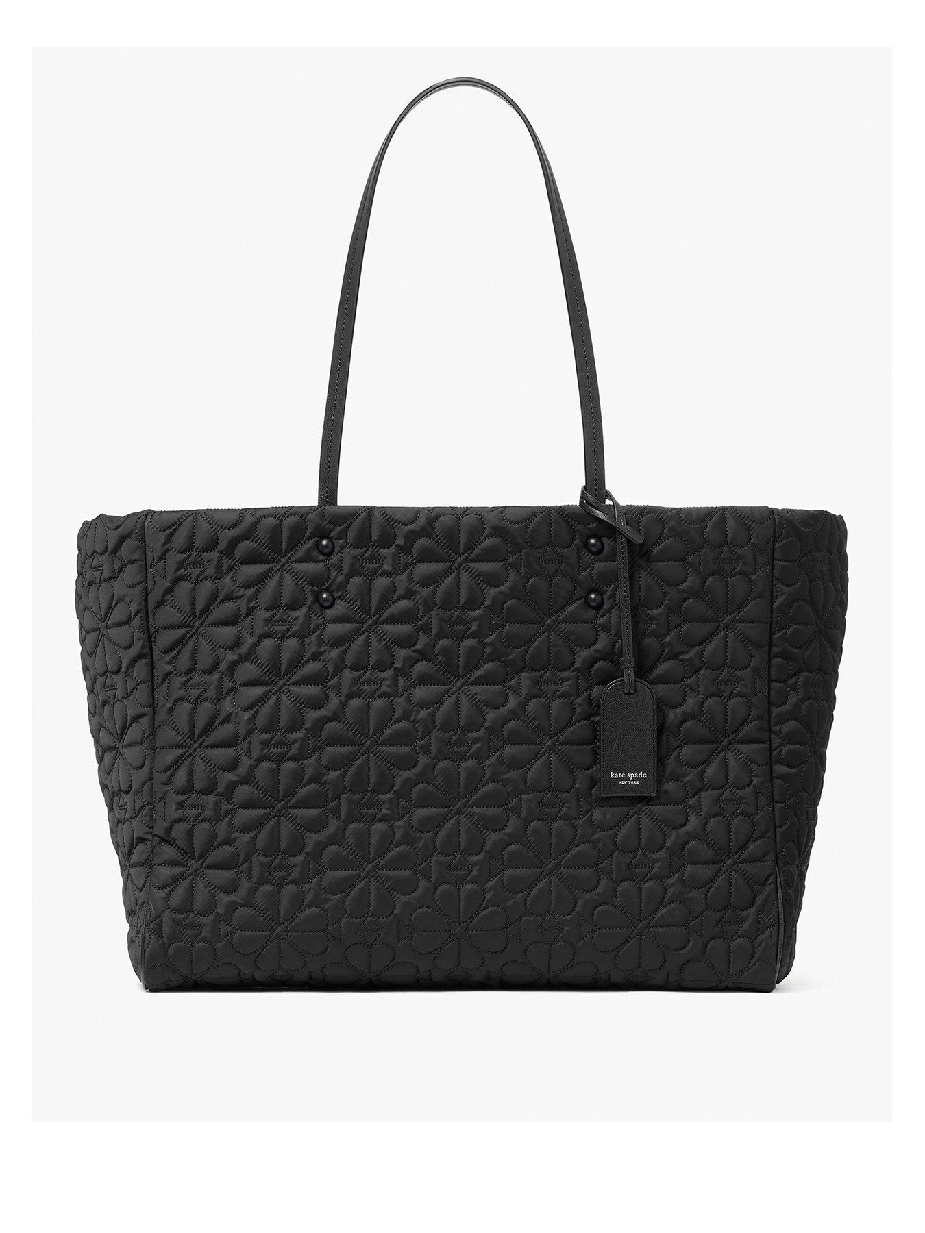 Kate Spade New York Go Tote Bag Quilted Fabric Large Tote Bag