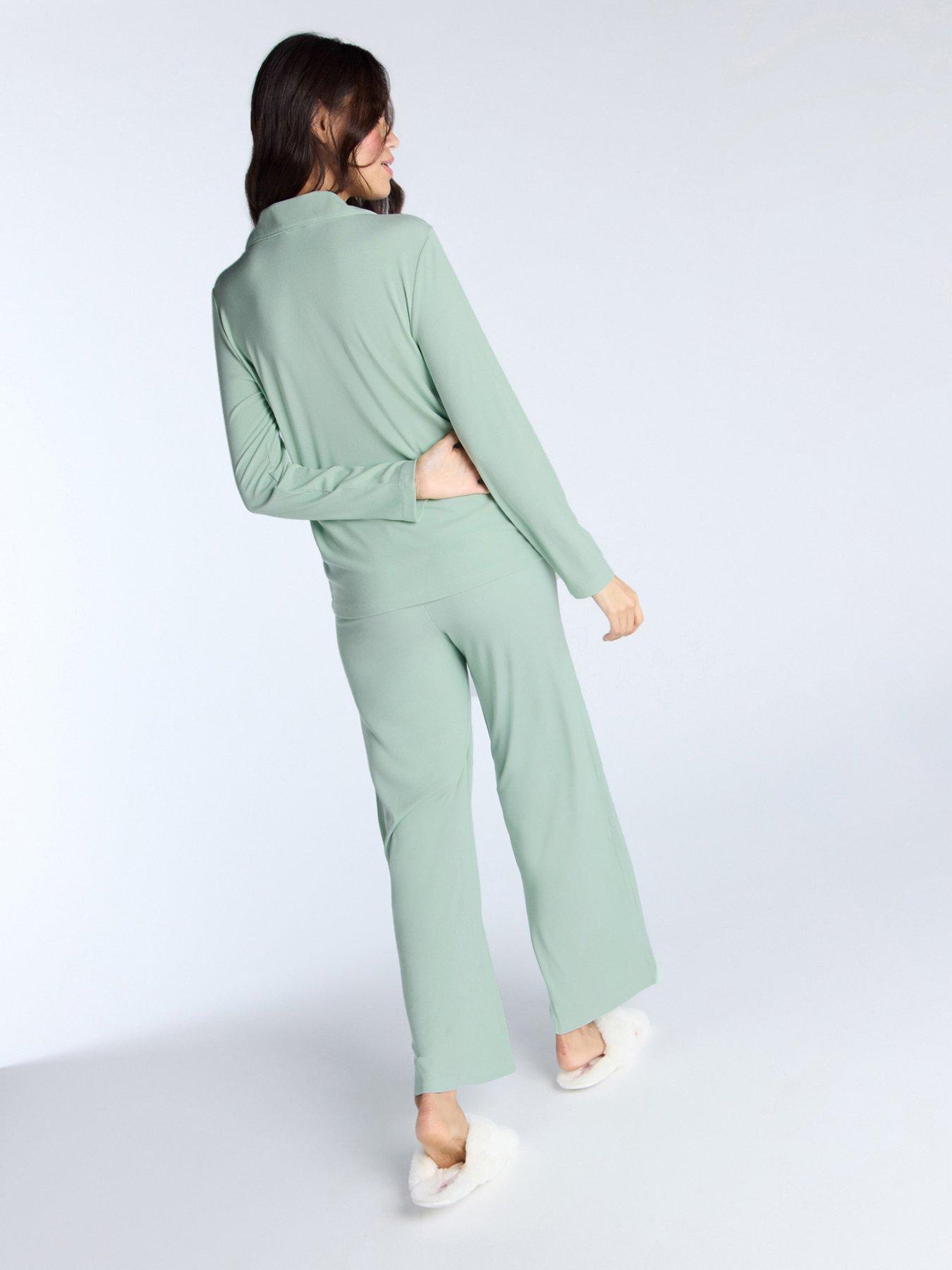  image of boux-avenue-rib-modal-revere-top-sage-green