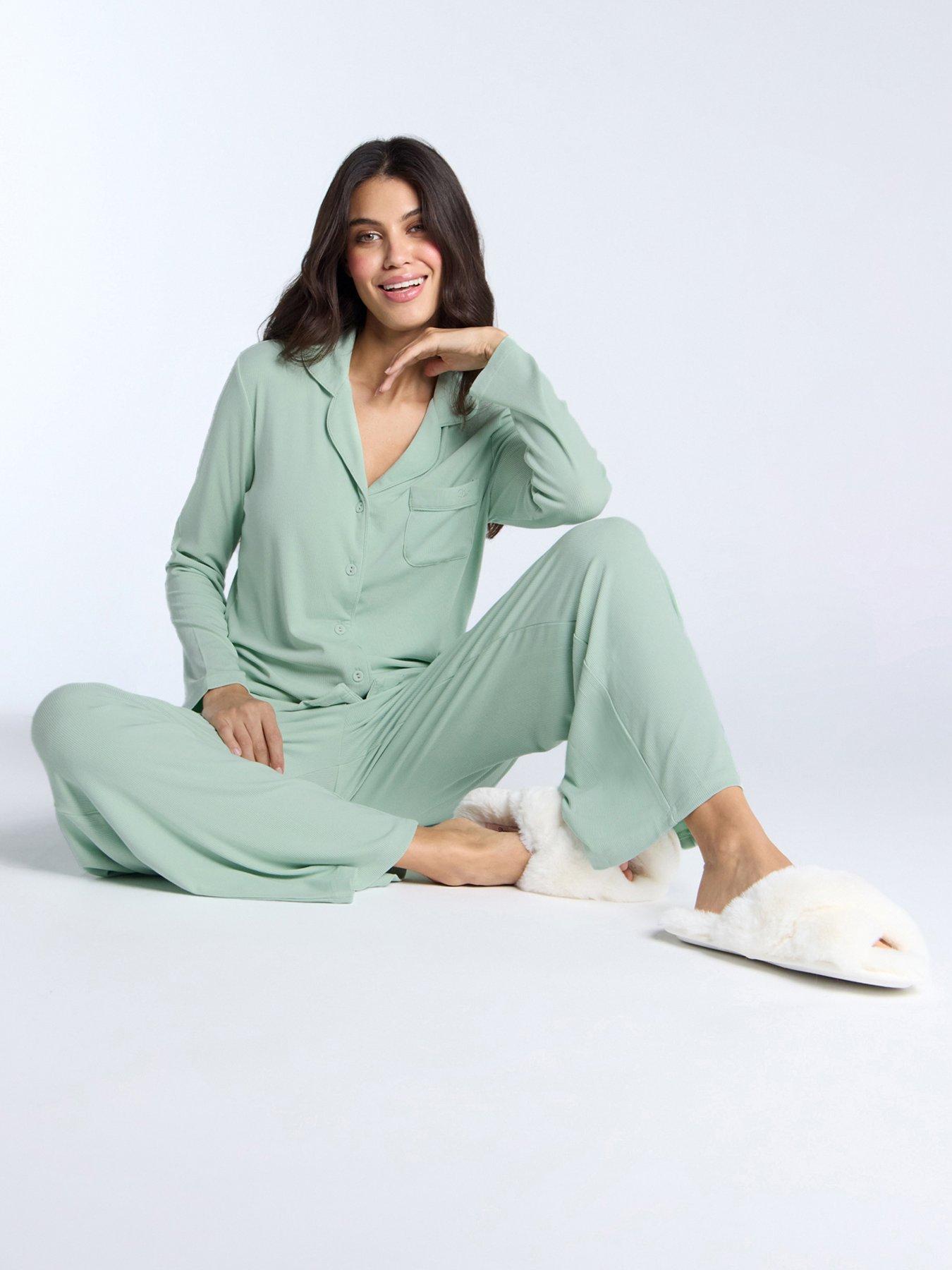  image of boux-avenue-rib-modal-revere-top-sage-green