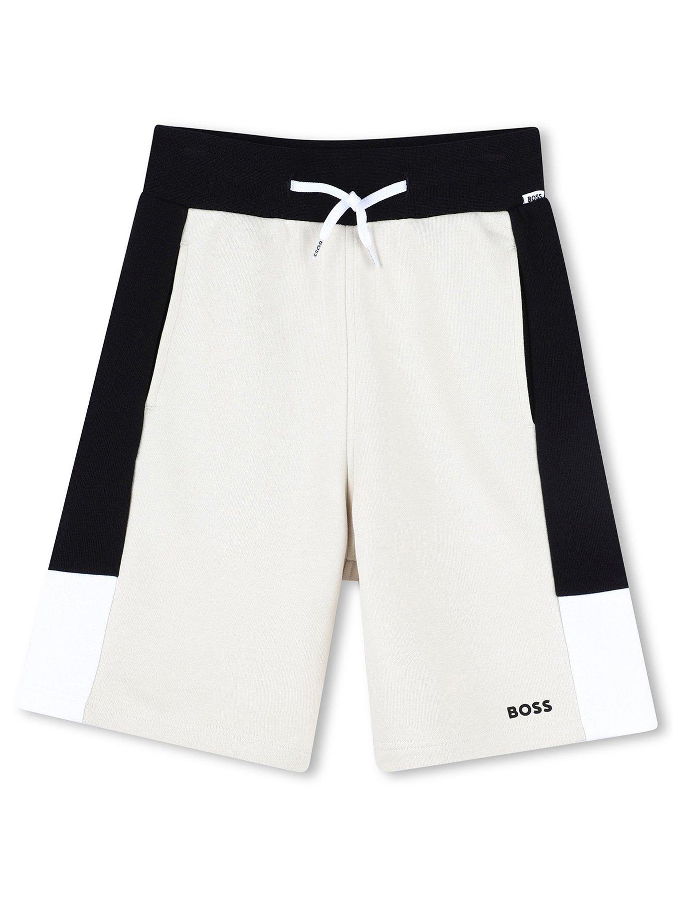boss-boys-colour-block-jog-shorts-beige