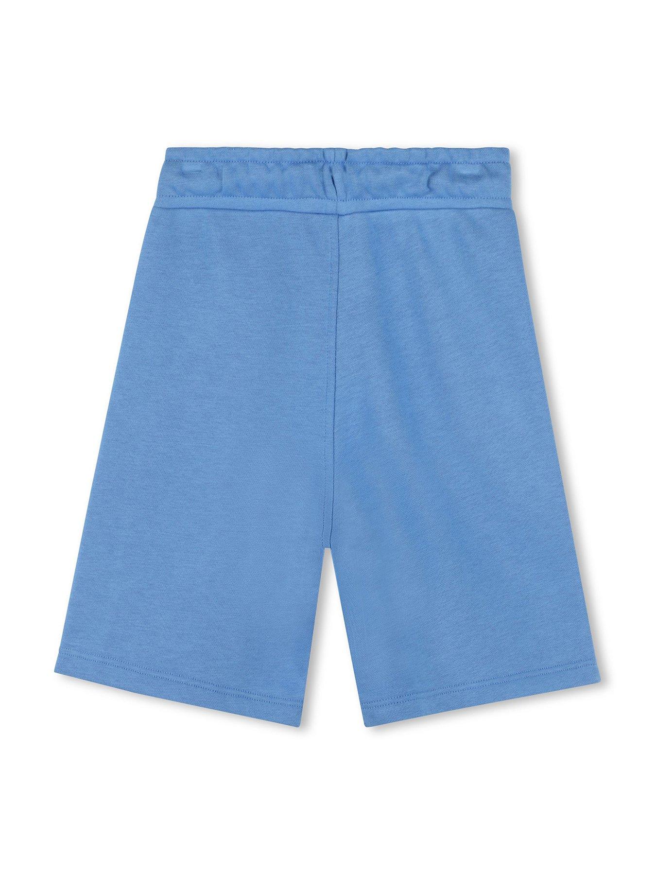  image of boss-boys-logo-jog-shorts-blue