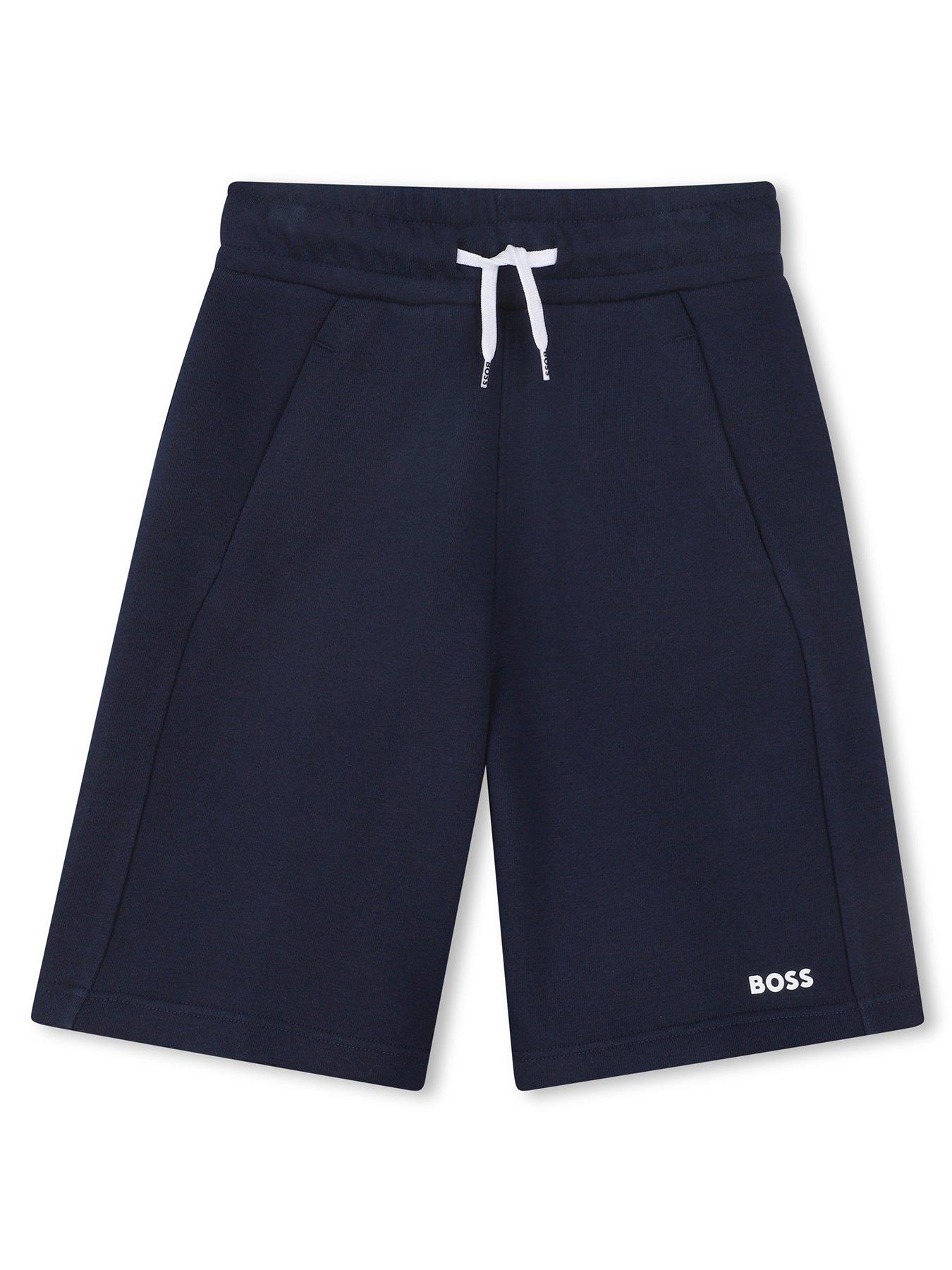 boss-boys-logo-jog-shorts-navy