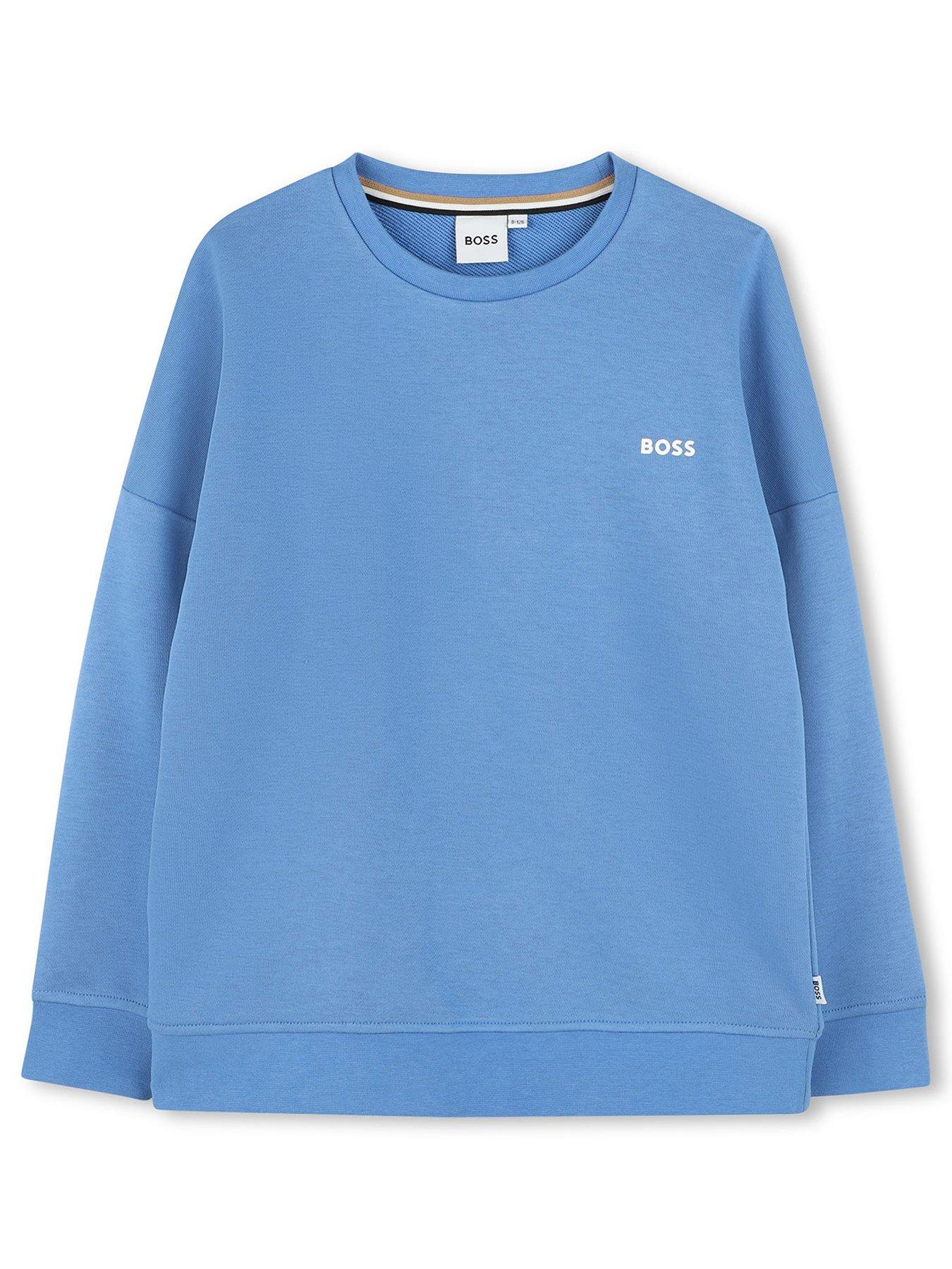 Image 1 of 2 of BOSS Boys Logo Sweatshirt - Blue