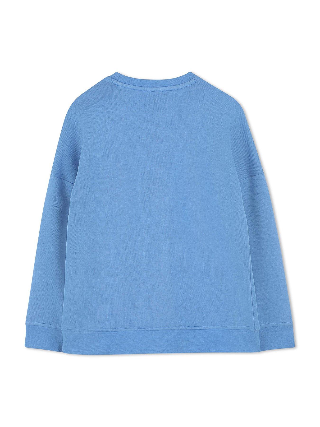 Image 2 of 2 of BOSS Boys Logo Sweatshirt - Blue