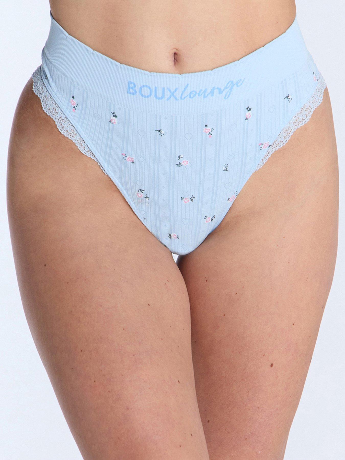 boux-avenue-floral-pointelle-thong-blue-mix