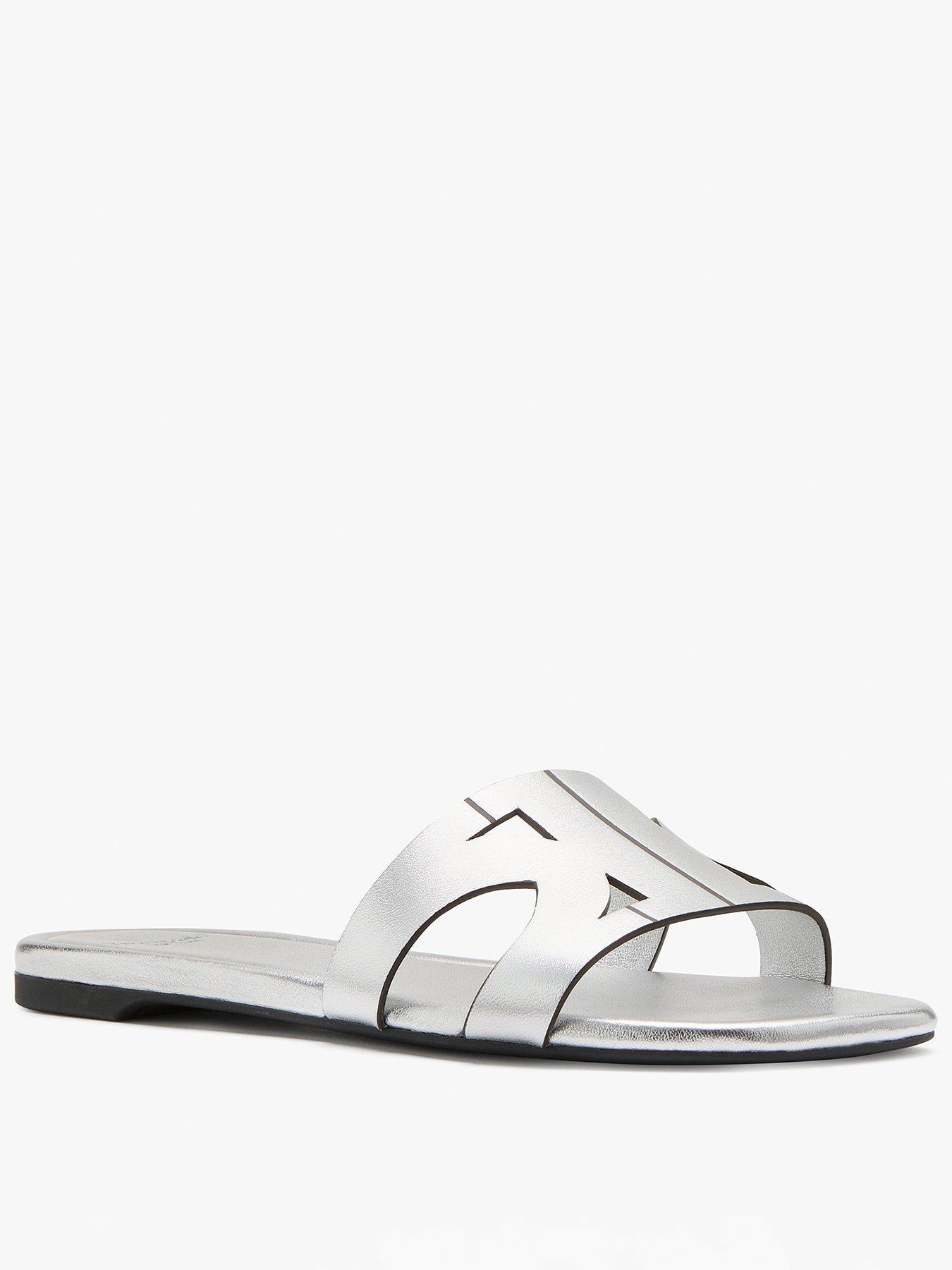 Kate Spade New York Duo Slide Sandals - Silver