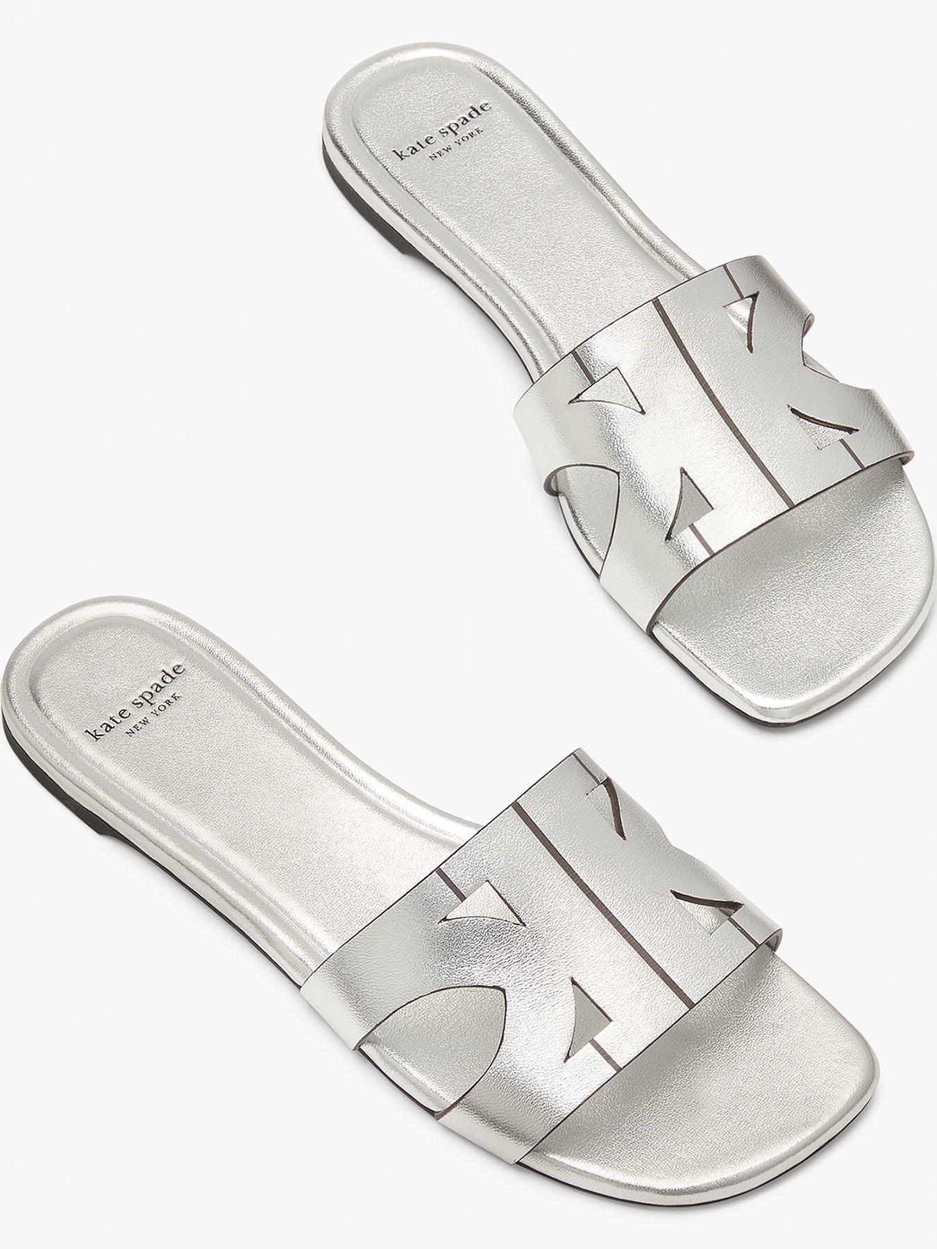 Image 4 of 4 of Kate Spade New York Duo Slide Sandals - Silver