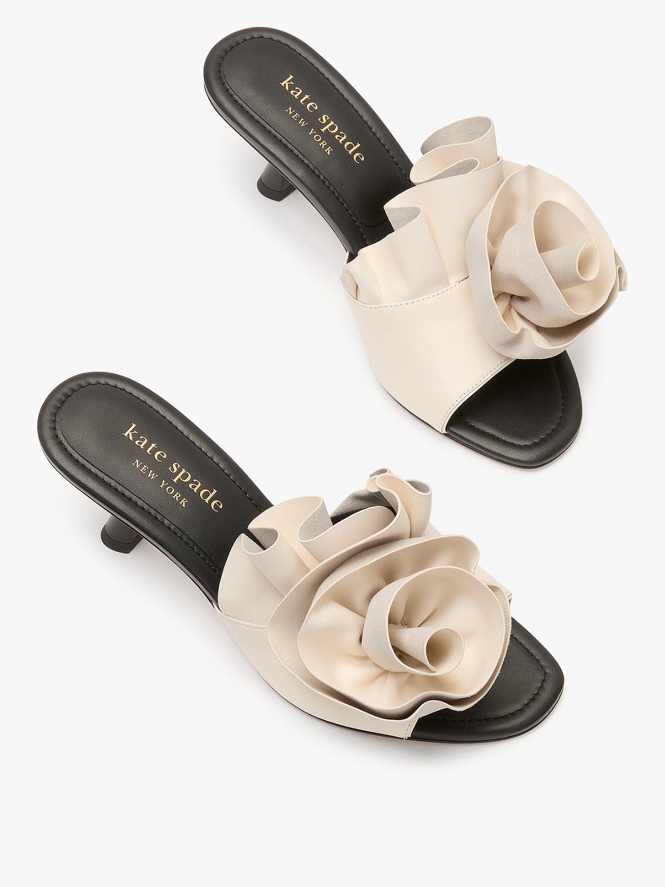 Kate Spade New York Flourish Heeled Sandal - Black