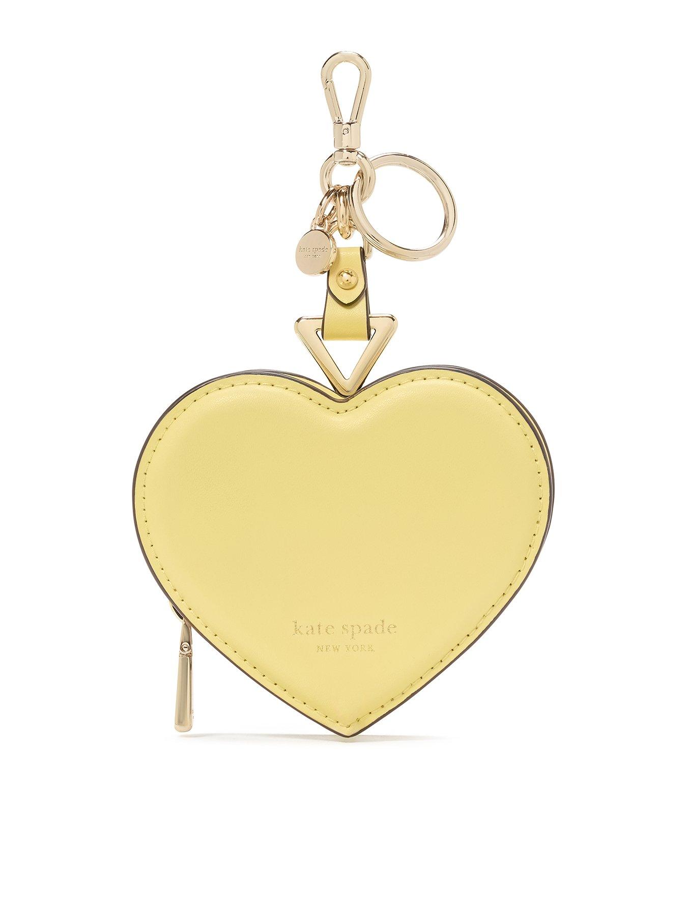 undefined Liv Smooth Leather Heart Coin Purse - Yellow