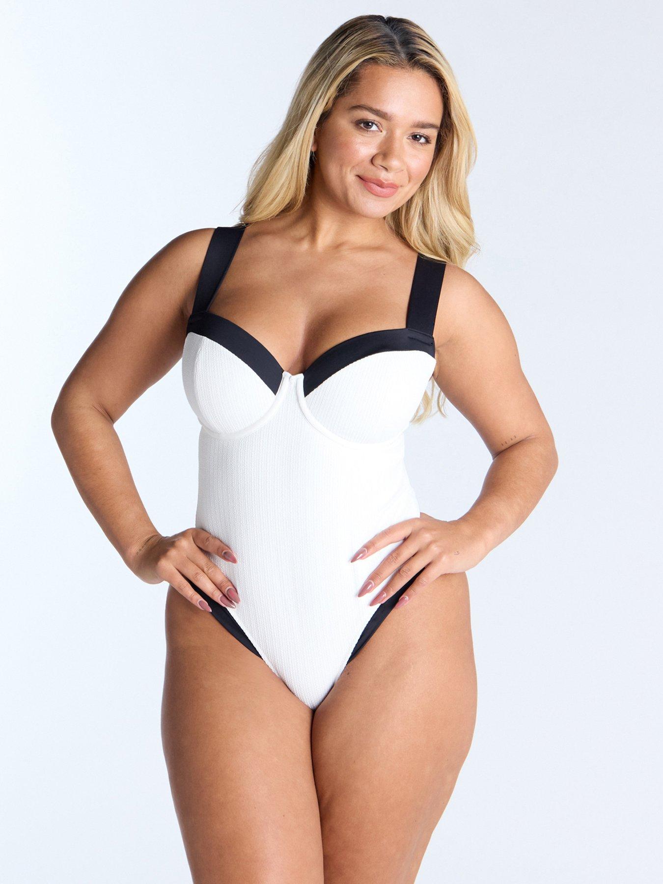 Boux Avenue Rivoli Swimsuit White Mix Littlewoods