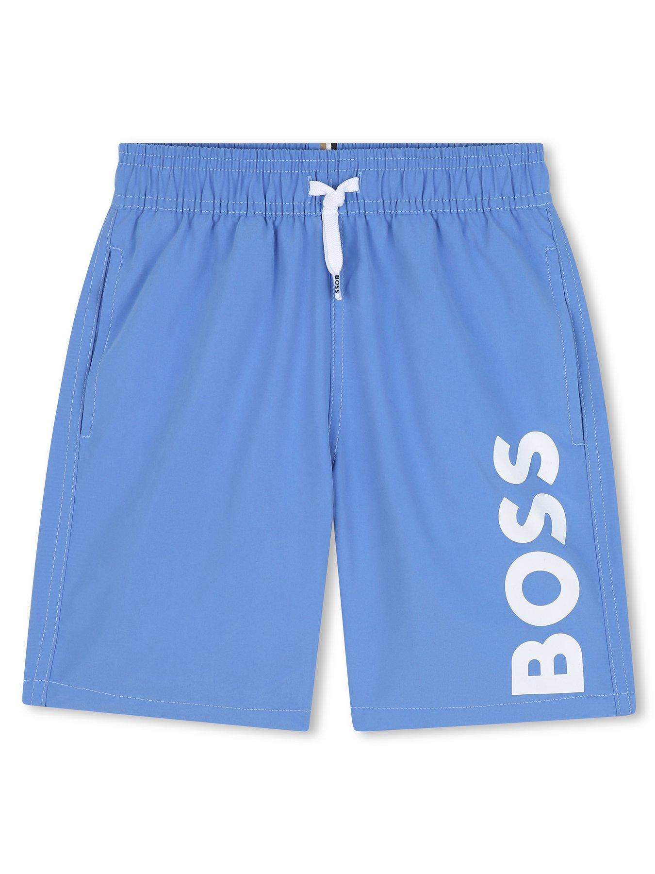 boss-boys-logo-swim-shorts-blue