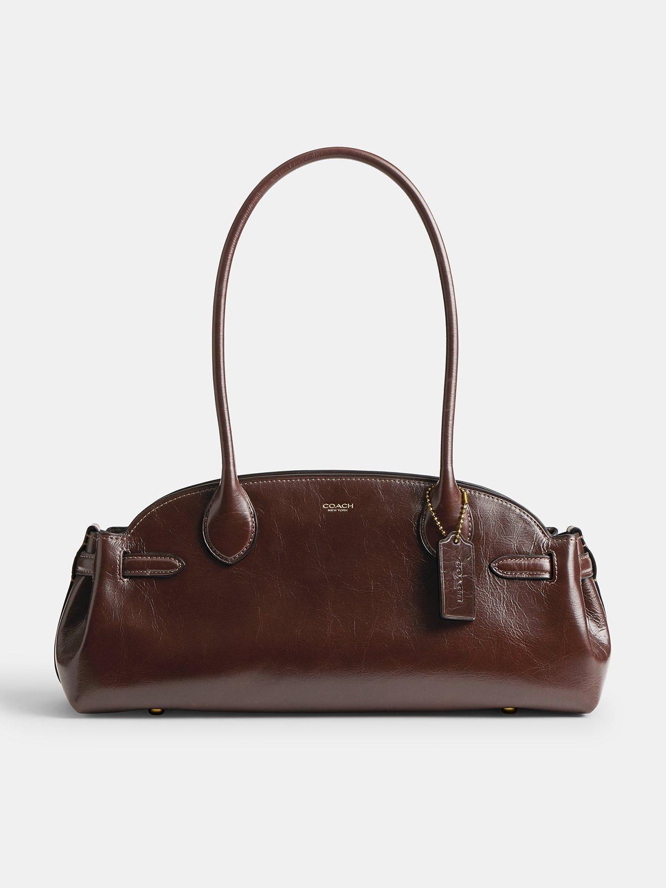 undefined Glazed Leather Empire Carryall 34