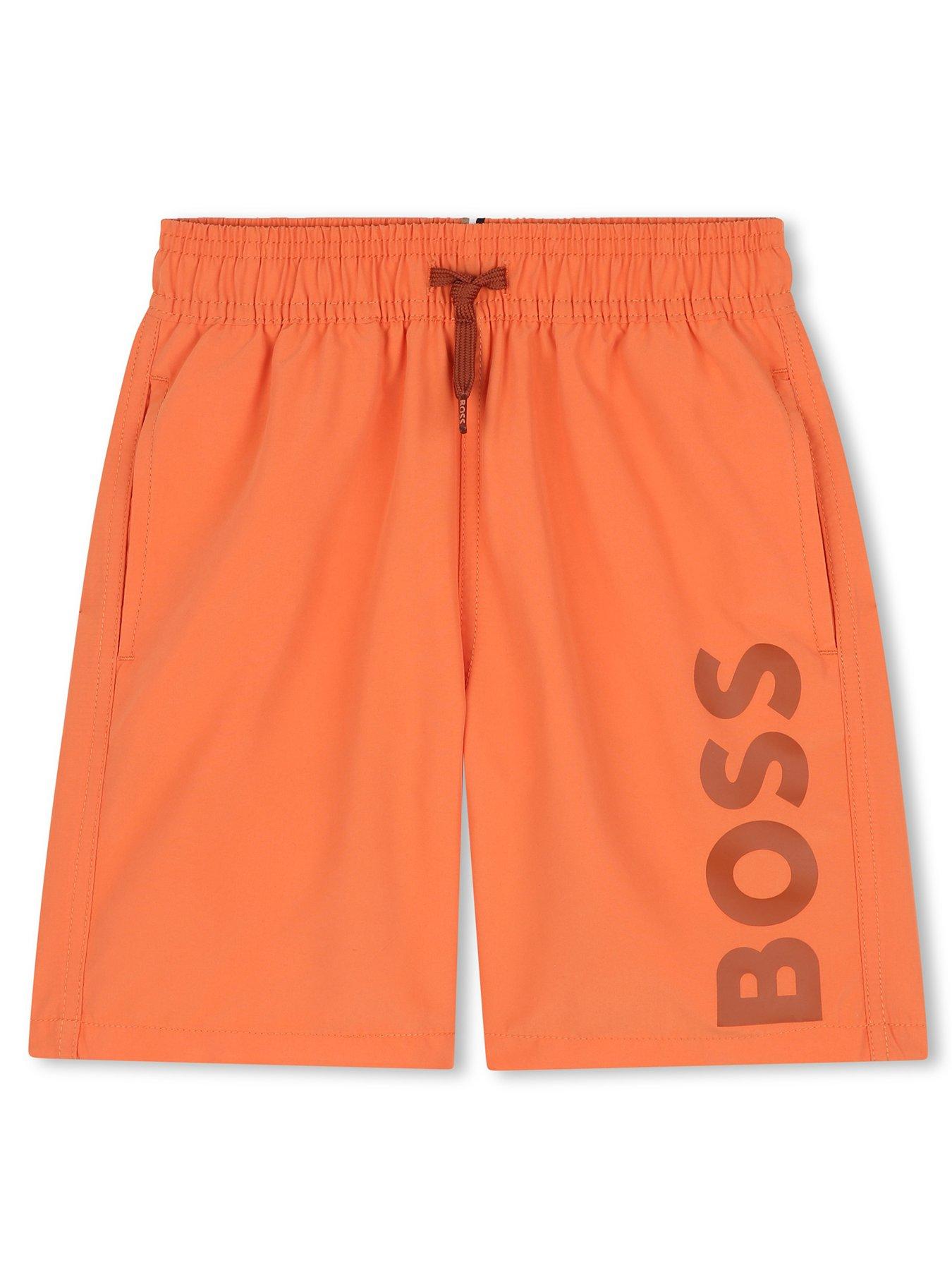 boss-boys-logo-swim-shorts-red