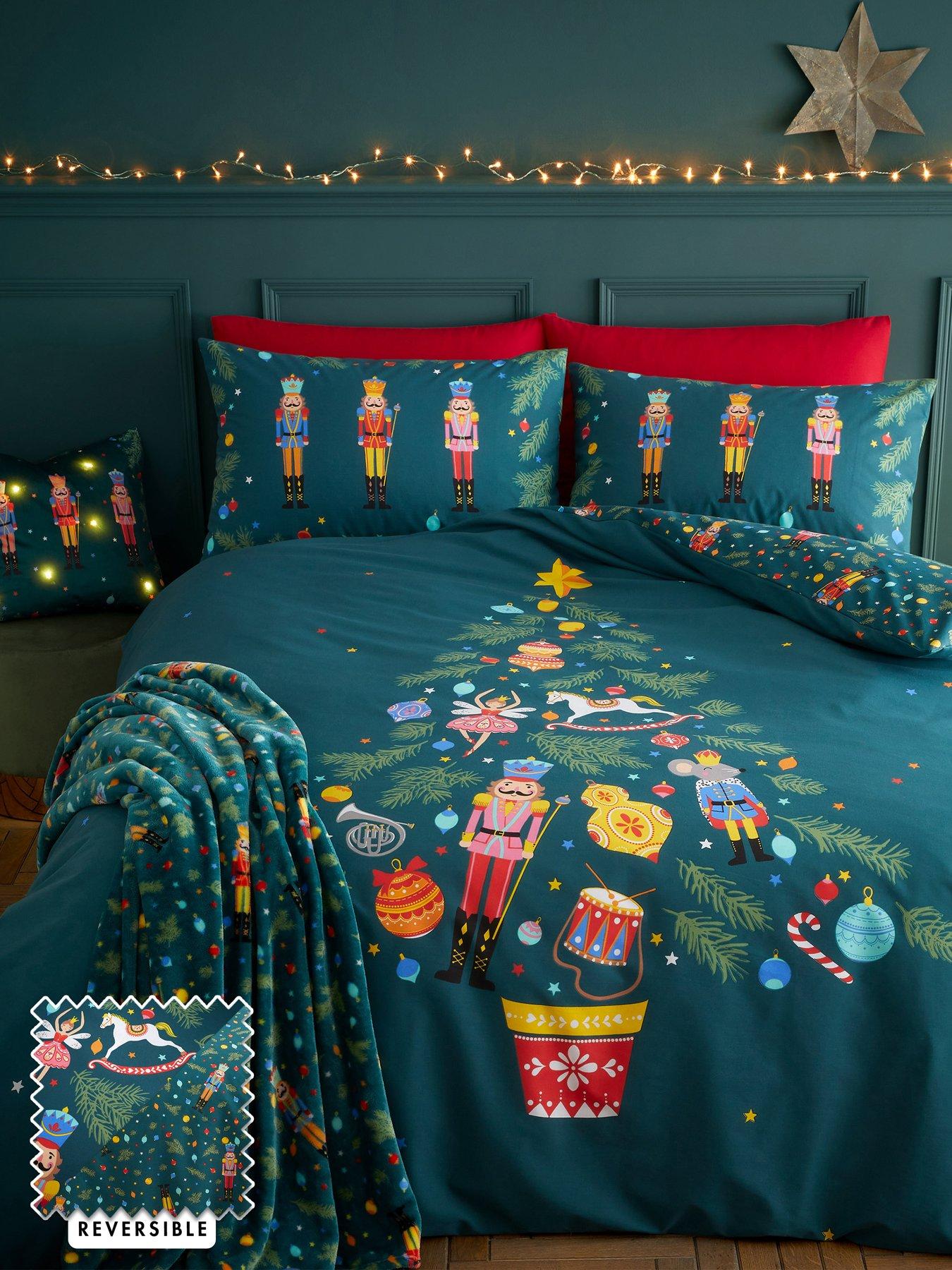 Image 1 of 5 of Catherine Lansfield Nutcracker Christmas Duvet Set