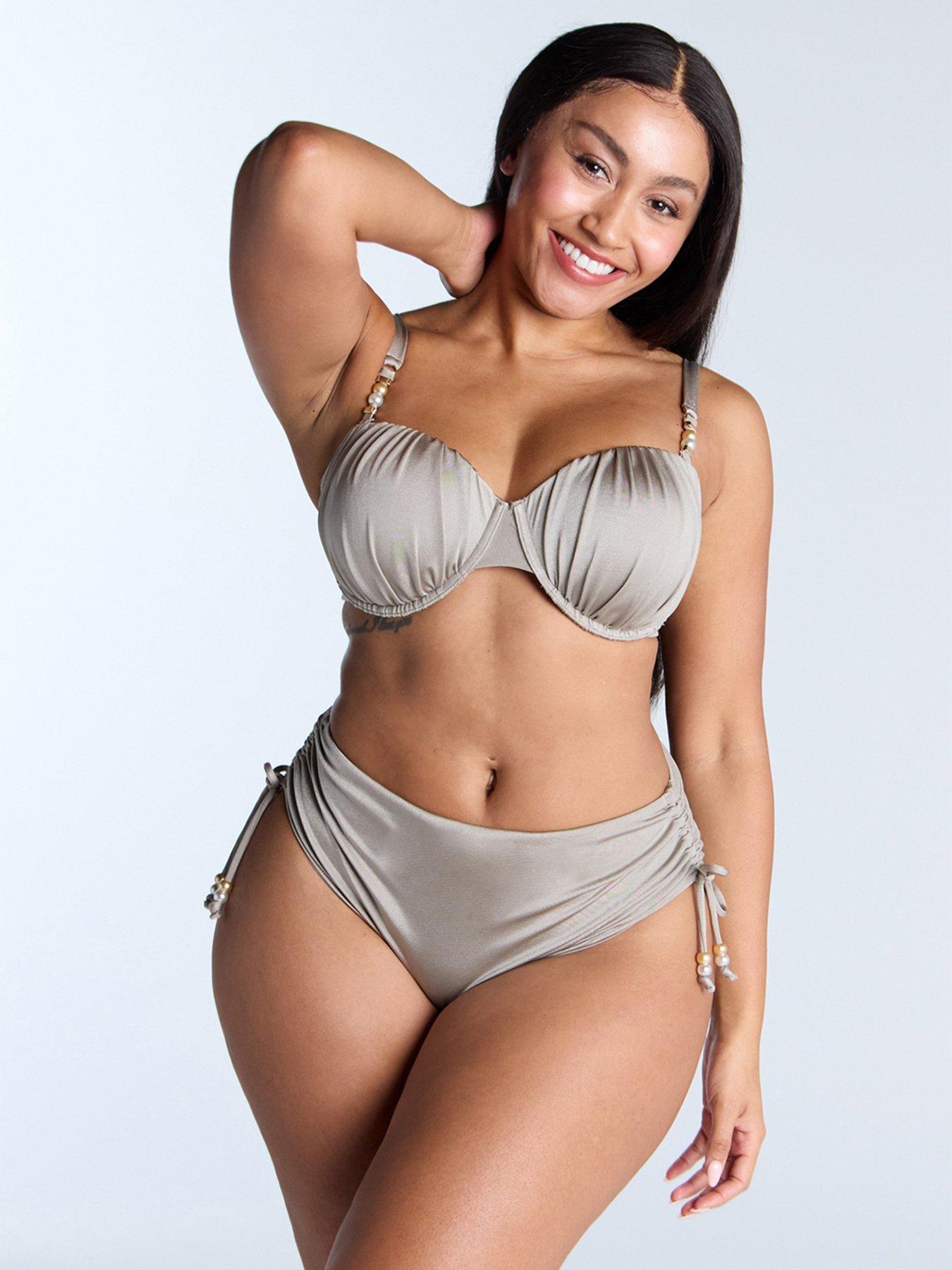 Boux Avenue Vida Bead High Waist Briefs - Silver