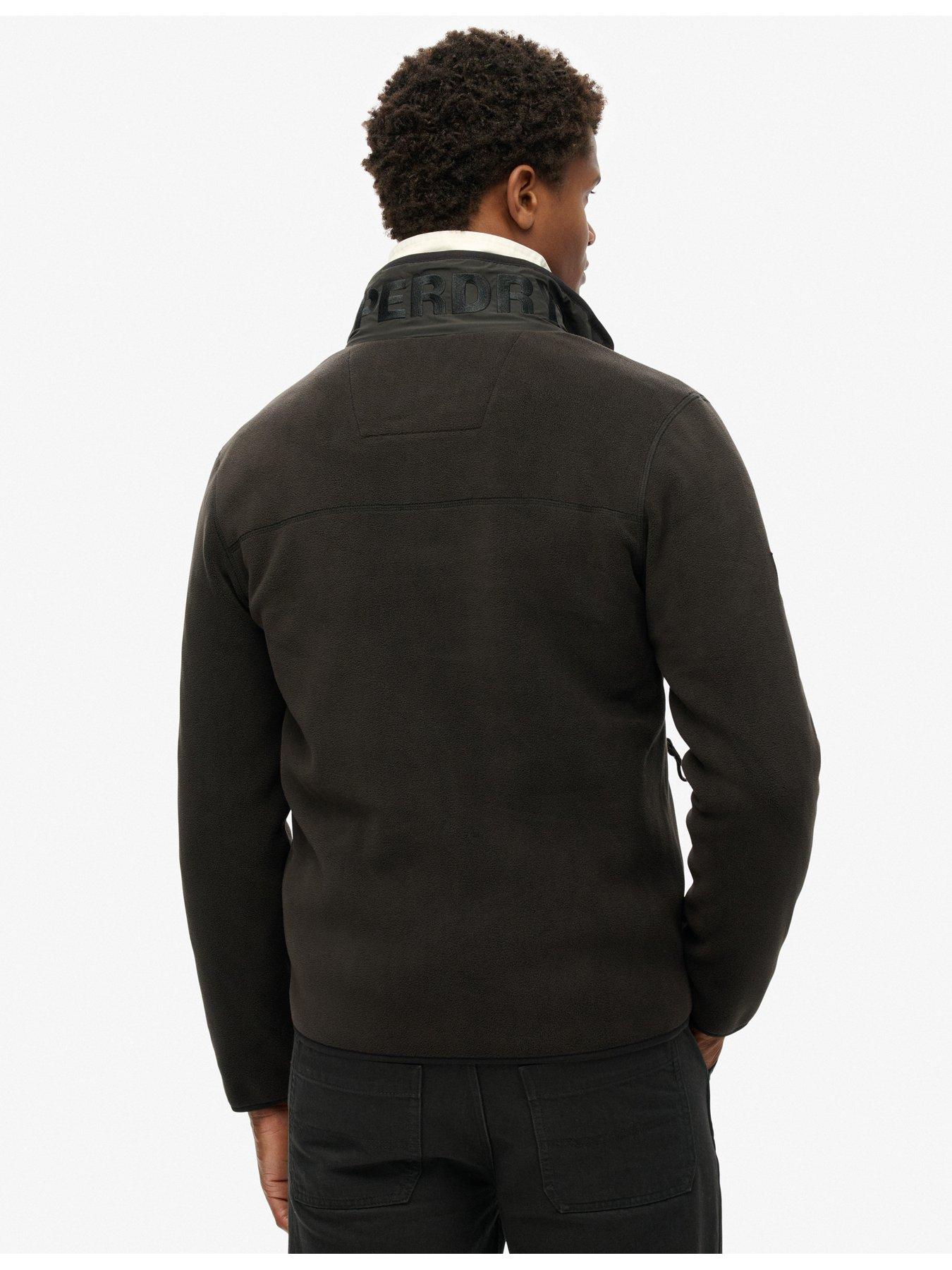  image of superdry-active-full-zip-fleece-jacket-black
