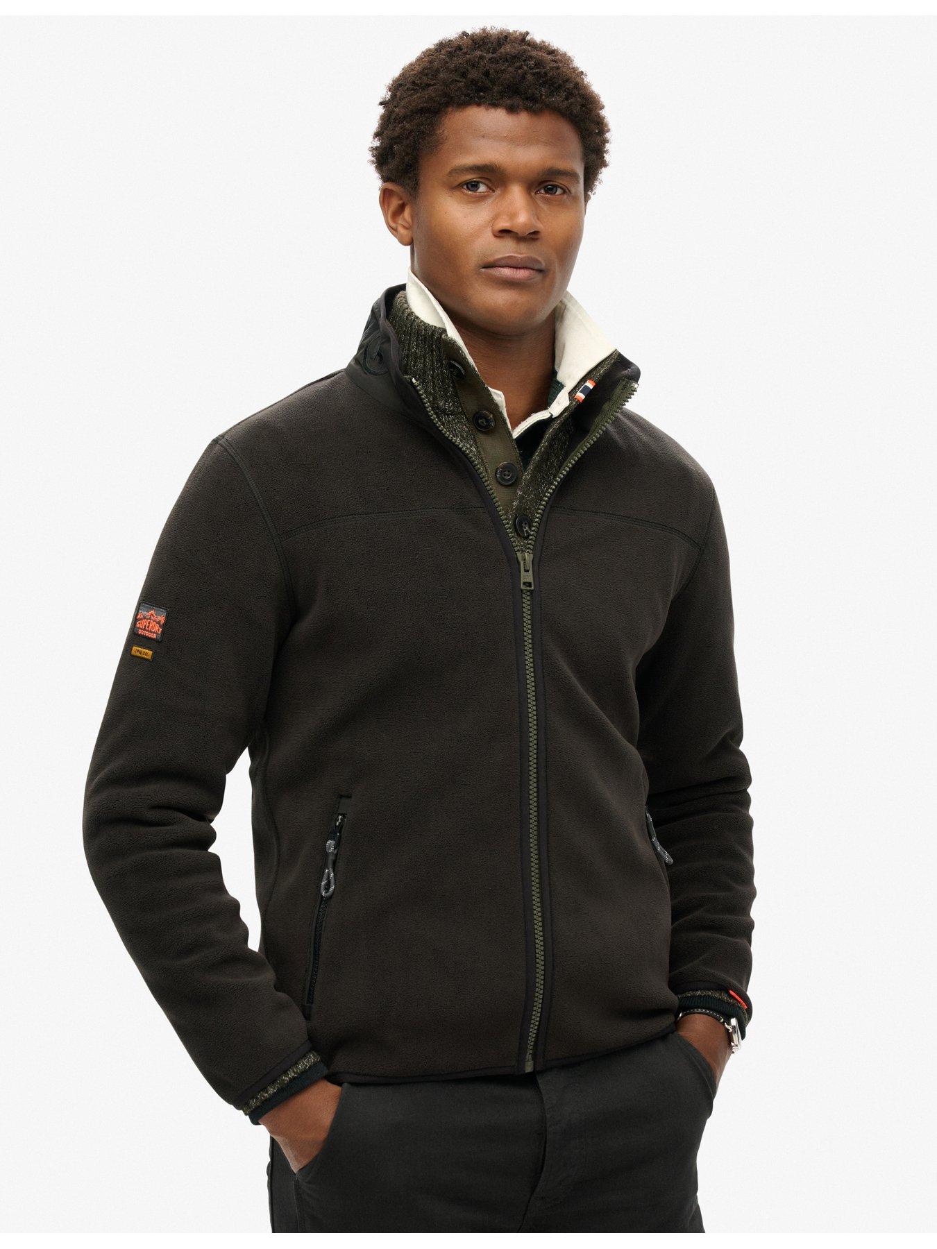  image of superdry-active-full-zip-fleece-jacket-black