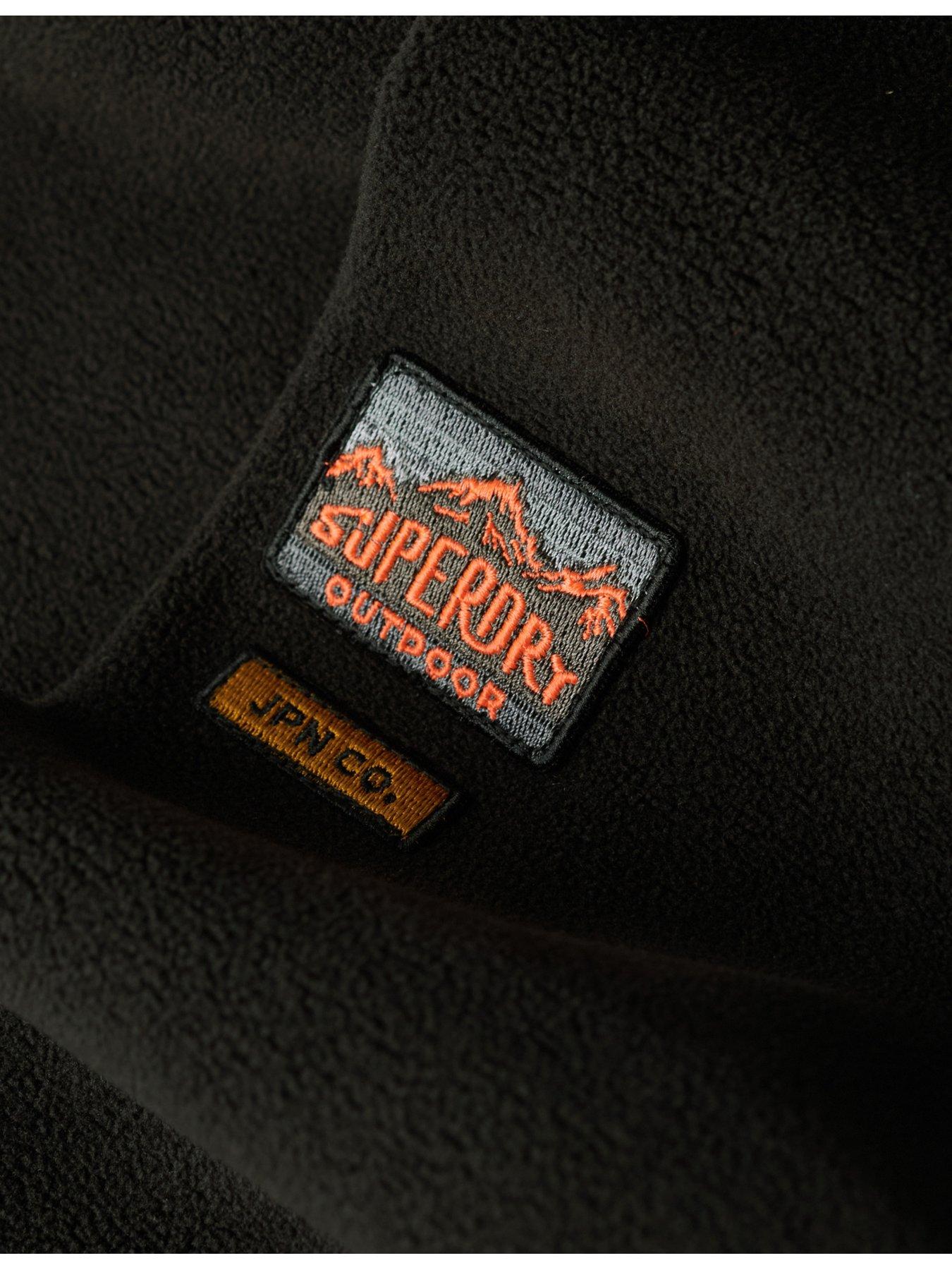 image of superdry-active-full-zip-fleece-jacket-black