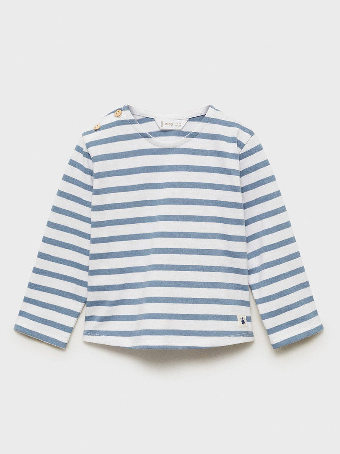  image of mango-baby-boys-stripe-long-sleeve-tshirt-blue
