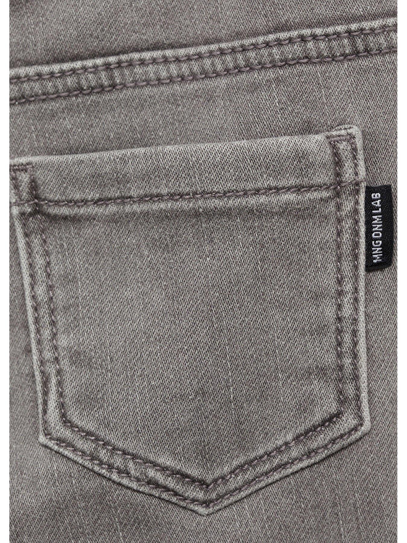  image of mango-younger-boys-elasticated-waist-jeans-grey