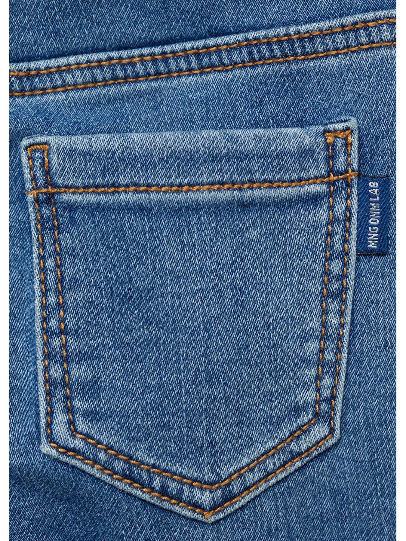  image of mango-younger-boys-elasticated-waist-jeans-blue