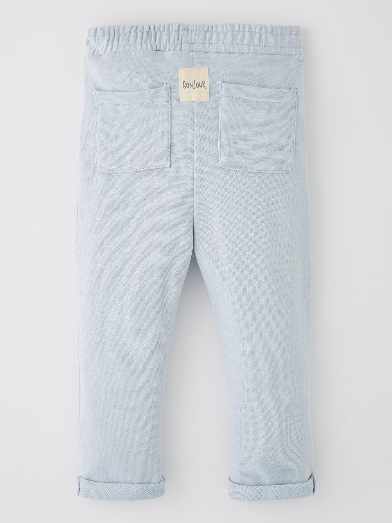  image of mango-baby-boys-joggers-light-blue