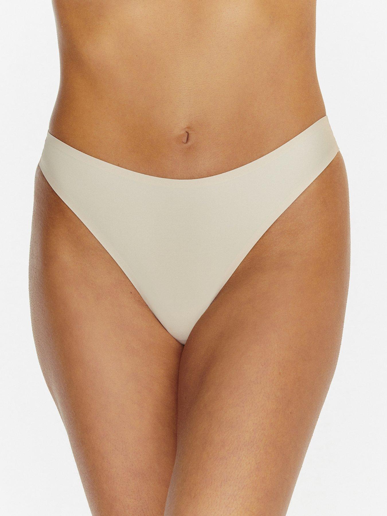 Image 3 of 3 of Boux Avenue Bonded 3 Pack Thongs - Nude