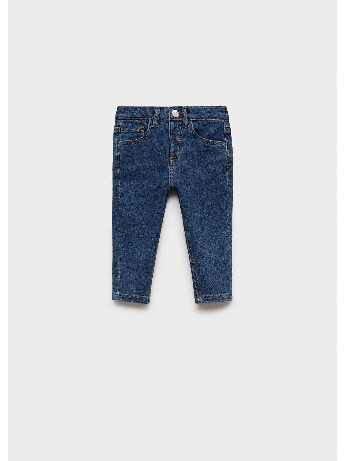  image of mango-younger-boys-skinny-jeans-dark-blue