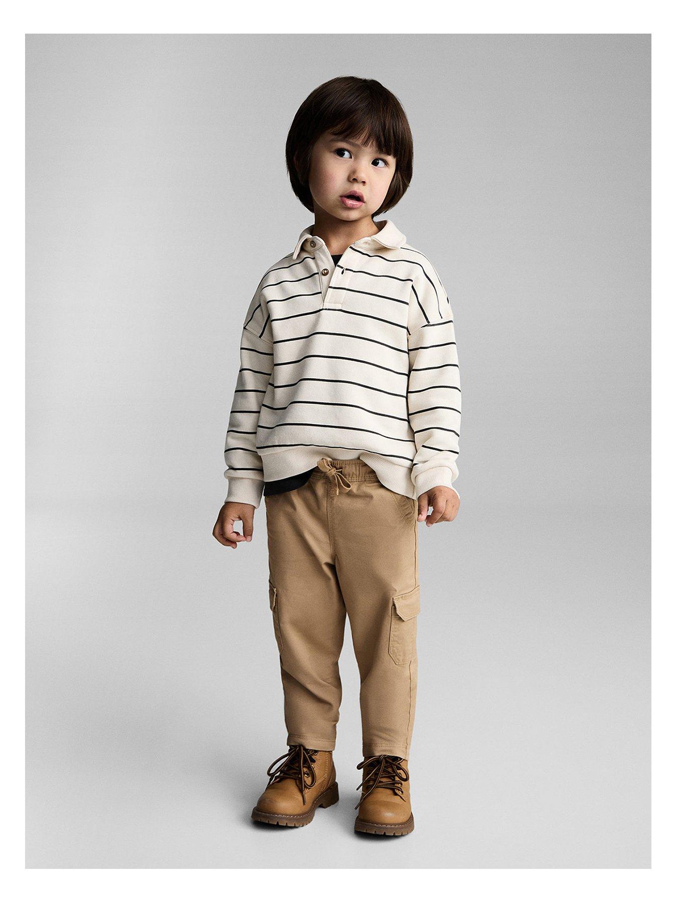  image of mango-younger-boys-cargo-trousers-beige