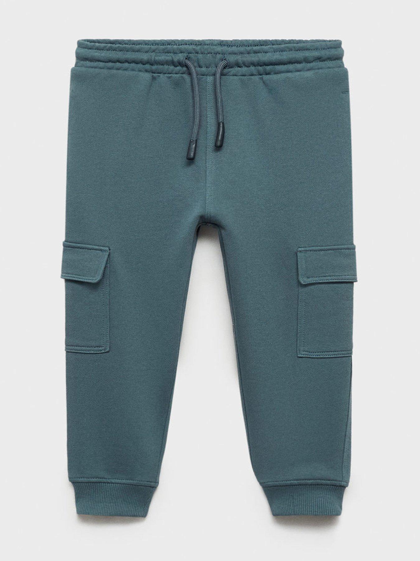 Image 1 of 2 of Mango Younger Boys Cargo Joggers - Green