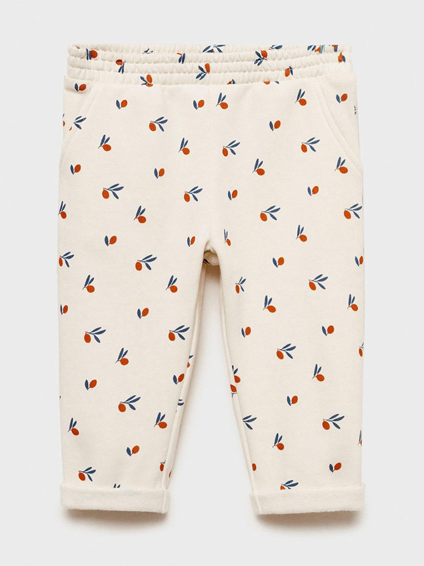 mango-baby-girls-printed-joggers-light-cream