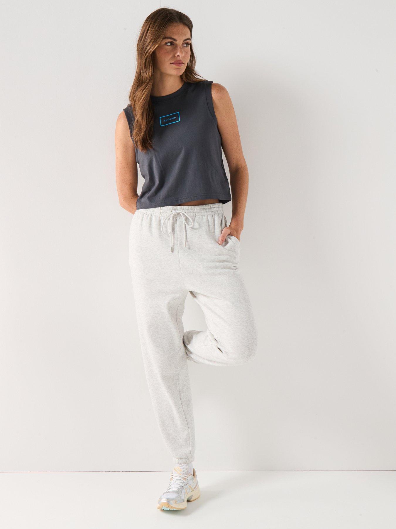  image of pe-nation-womens-training-rooftop-tank-grey