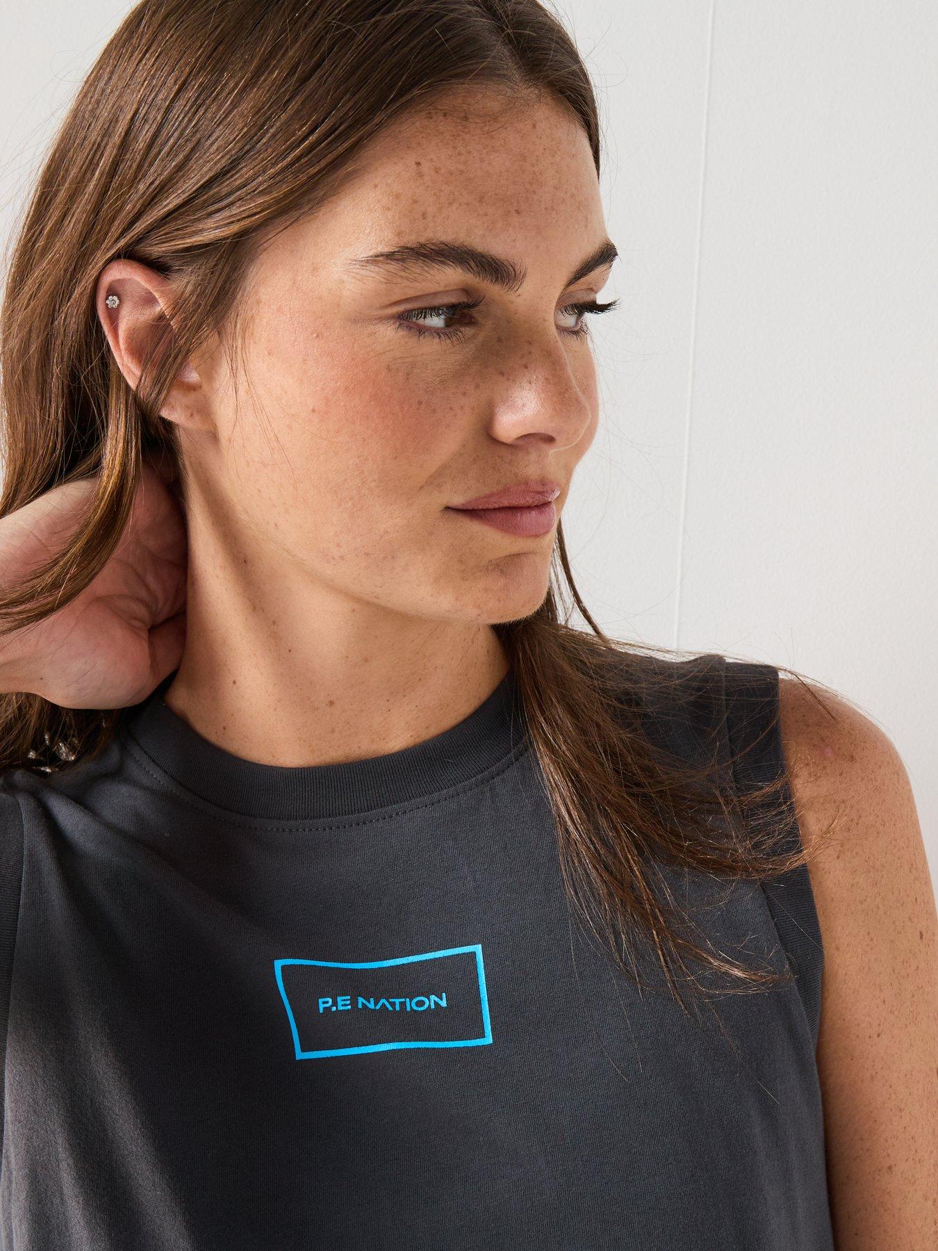  image of pe-nation-womens-training-rooftop-tank-grey