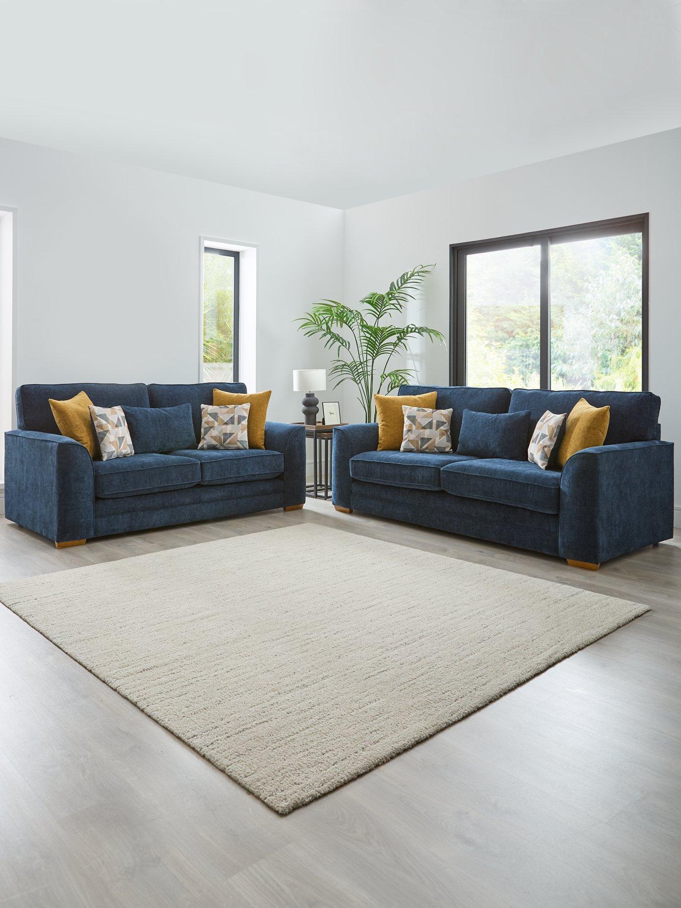 The Very Collection Kaluna Fabric 3 + 2 Seater Sofa Set (Buy  &  SAVE!) - Made to order in the UK
