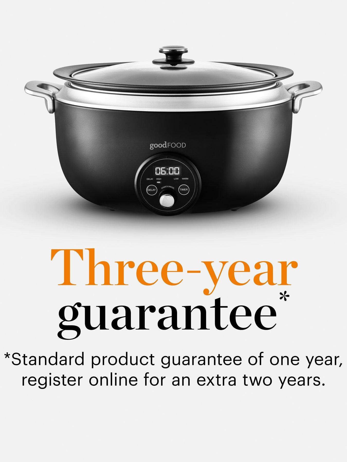  image of good-food-by-tower-gf16011-65l-digital-slow-cooker-with-tempered-glass-lid-black