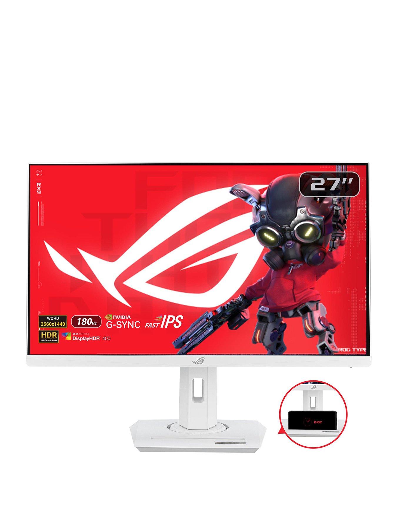 front image of asus-rog-strix-xg27acs-27in-qhd-180hz-1ms-fast-ips-g-sync-compatible-usb-type-c-gaming-monitor