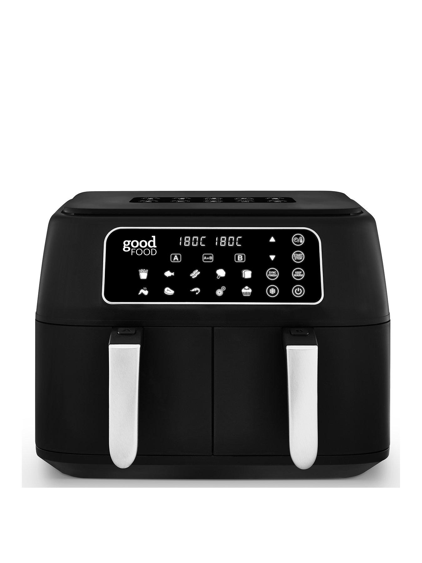 good-food-by-tower-gf17014-8l-12-in-1-dual-basket-air-fryer-1700w-black