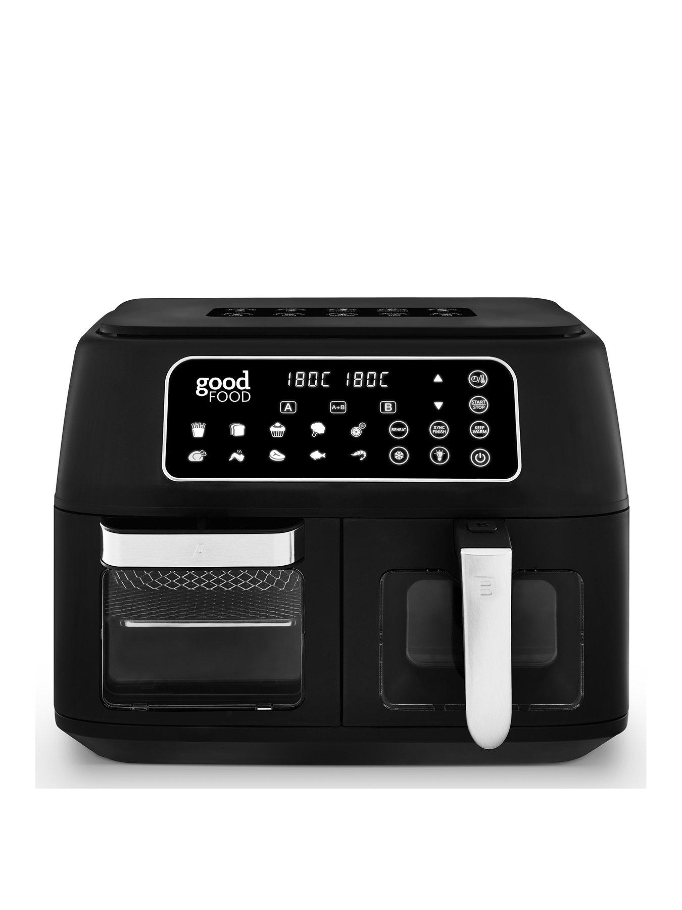 good-food-by-tower-gf17015-10l-dual-sided-oven-amp-basket-airnbspfryer-2400w-black