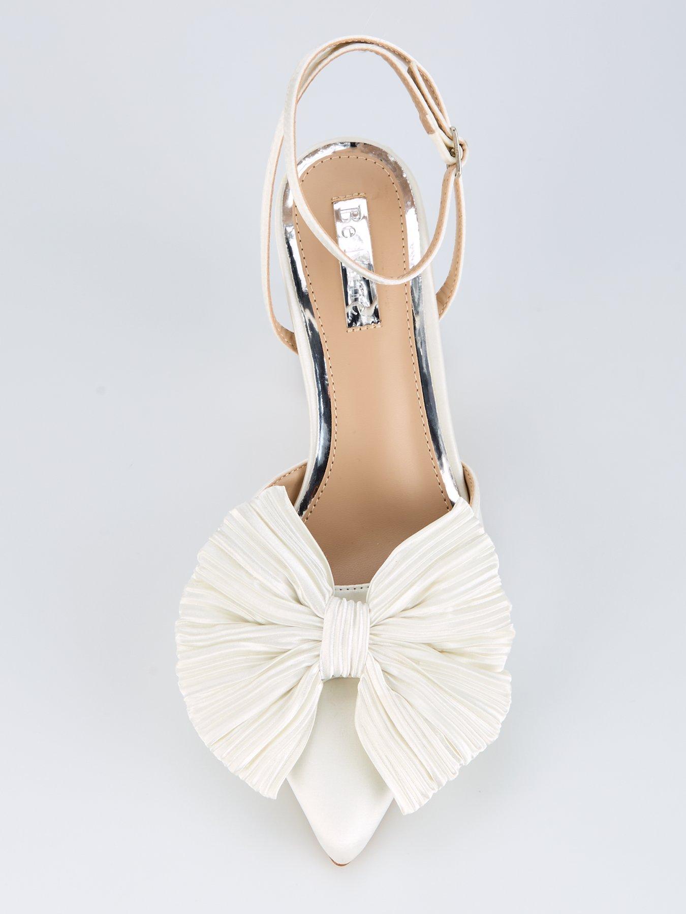  image of raid-be-mine-wide-fit-sierra-heeled-shoes-ivory-satin