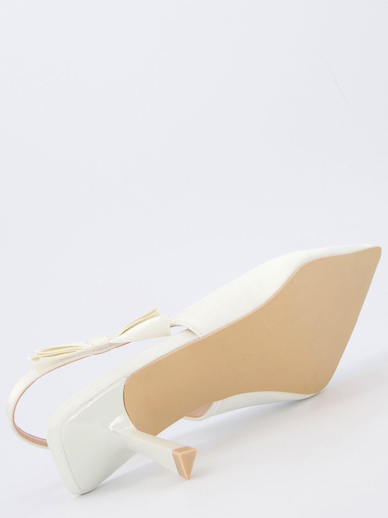  image of raid-be-mine-almeria-heeled-shoes-ivory-satin