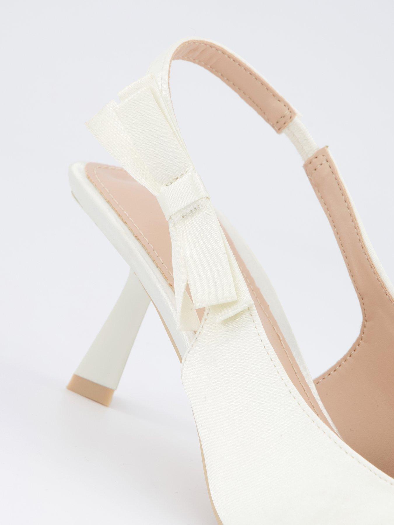  image of raid-be-mine-almeria-heeled-shoes-ivory-satin
