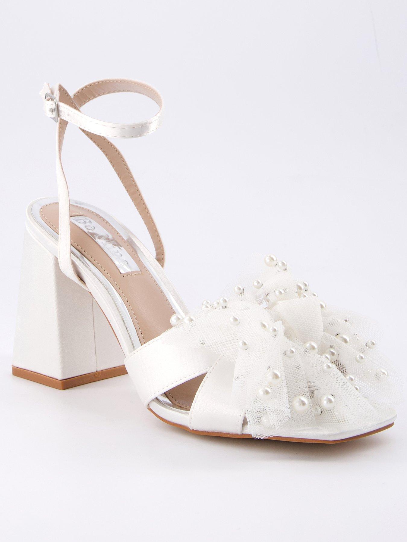  image of raid-be-mine-issa-heeled-sandals-ivory-satin