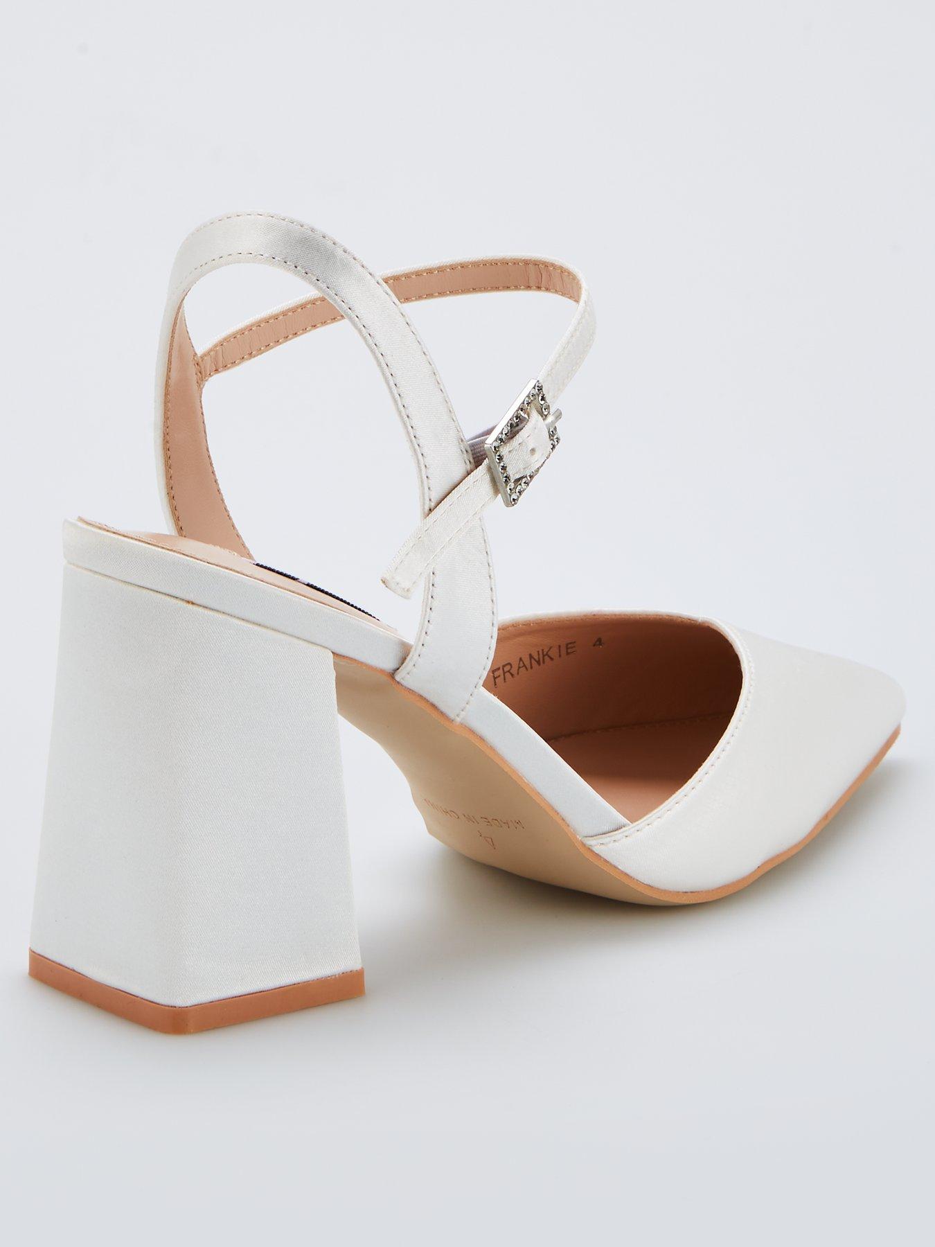  image of raid-be-mine-wide-fit-frankie-heeled-shoes-ivory-satin