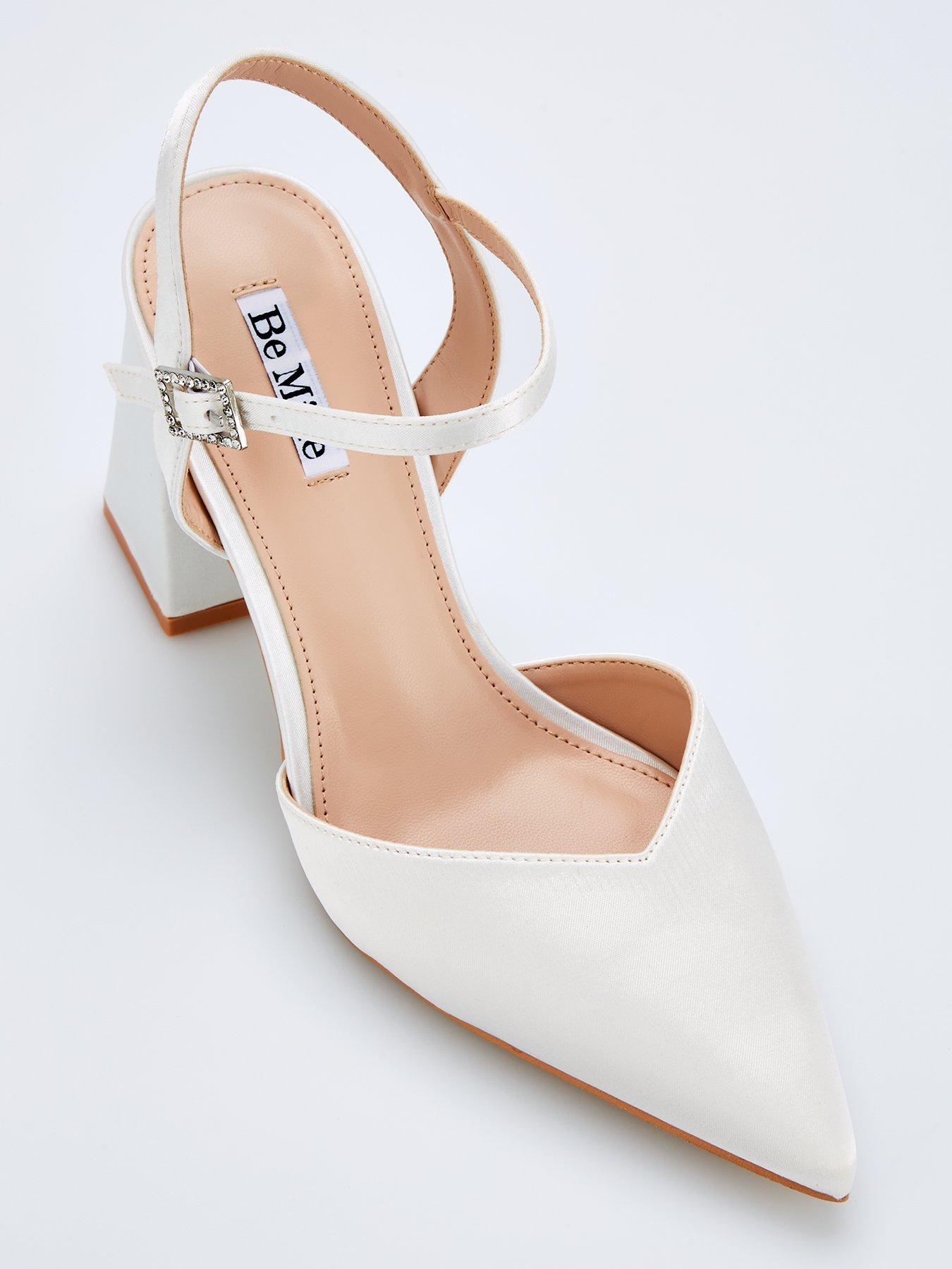  image of raid-be-mine-wide-fit-frankie-heeled-shoes-ivory-satin