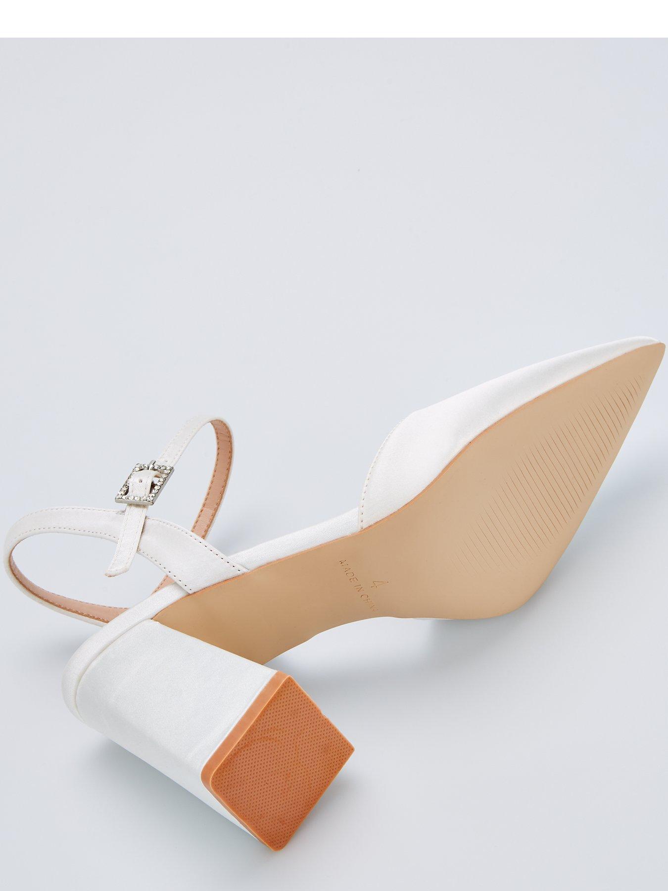  image of raid-be-mine-wide-fit-frankie-heeled-shoes-ivory-satin