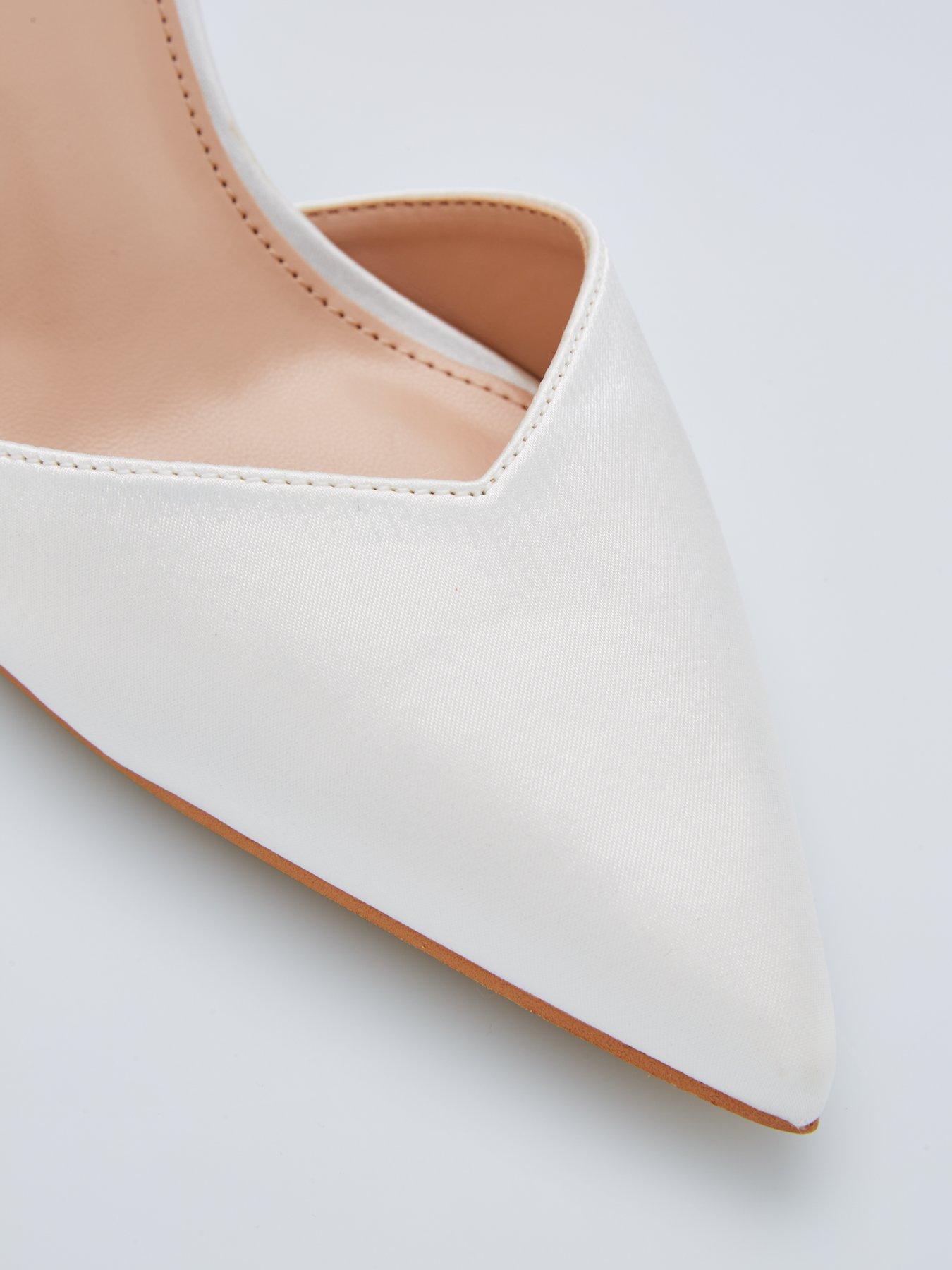  image of raid-be-mine-wide-fit-frankie-heeled-shoes-ivory-satin